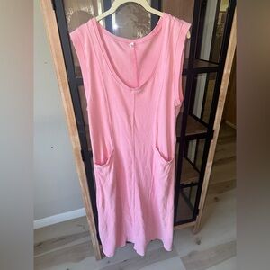 Daily Practice midi dress Anthropologie Seamed Sleeveless maxi vneck fp movement